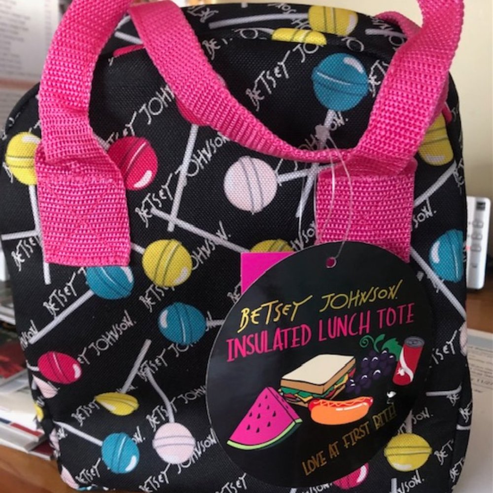 NWT BETSEY JOHNSON lollipop lunch tote